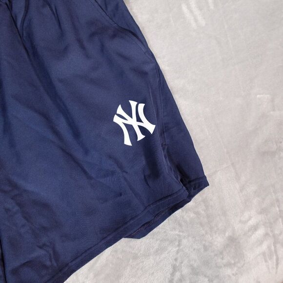 Nike New York Yankees Dri Fit Athletic Shorts Mens 3XL 6.5” Sports Blue - Picture 3 of 13